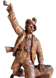 Large Hand-Carved Wooden Sculpture – Tyrolean Hunter with Game – circa 1900 (price in consultation)