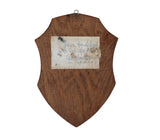 Antique Black Forest Hand-Carved Dog Head Plaque