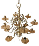 17th century The Rembrandt 369, 12 armed Dutch chandelier.