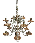 17th century The Rembrandt 369, 12 armed Dutch chandelier.