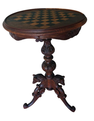 Victorian tripod gaming table Blackforest