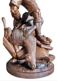 Large Hand-Carved Wooden Sculpture – Tyrolean Hunter with Game – circa 1900 (price in consultation)
