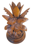 Antique Black Forest Hand-Carved Wooden Bird Figurine – Linden Wood