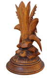 Antique Black Forest Hand-Carved Wooden Bird Figurine – Linden Wood