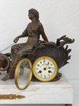 Antique Moreau French clock set