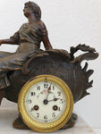 Antique Moreau French clock set