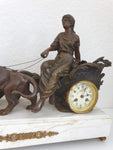 Antique Moreau French clock set