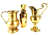 Set of Brass Jug and Vase