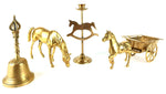 Brass Set Antique Horses 