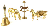 Brass Set Antique Horses 